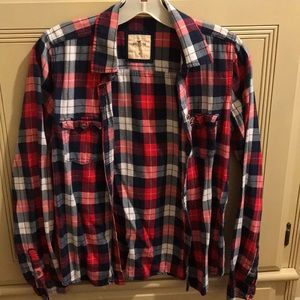 Hollister plaid shirt